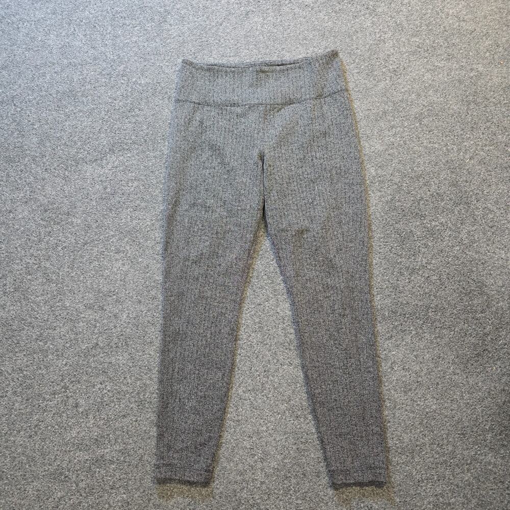 Athleta Pants Womens Size Medium Gray Delancey Herringbone Tight Stretch Casual
